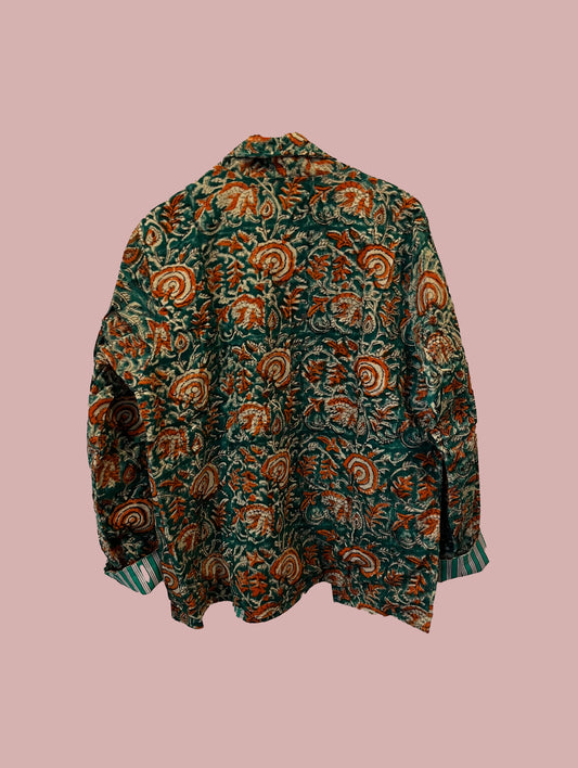 Jakke / Grøn og orange