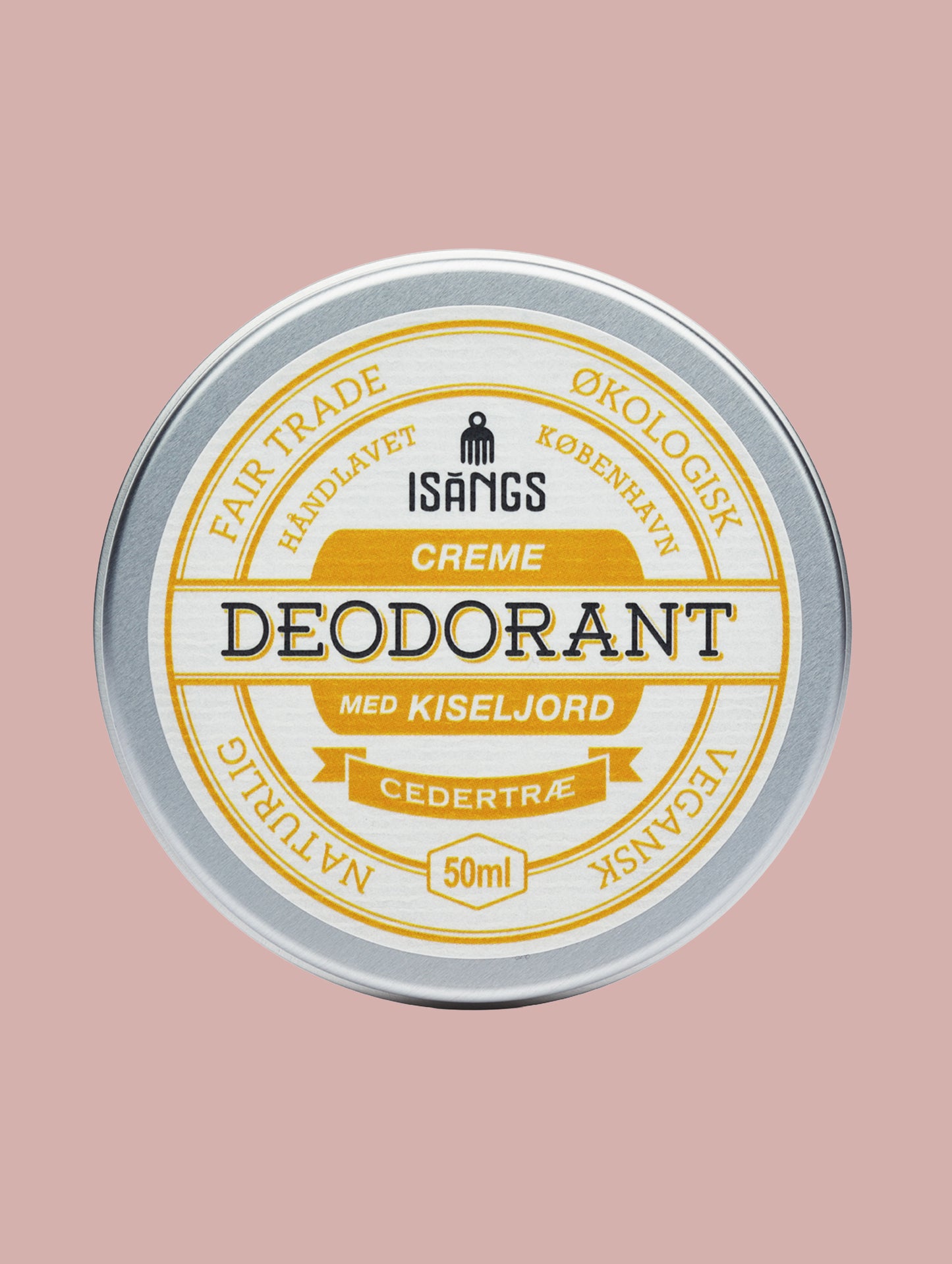 Creme deodorant med kiseljord / cedertræ