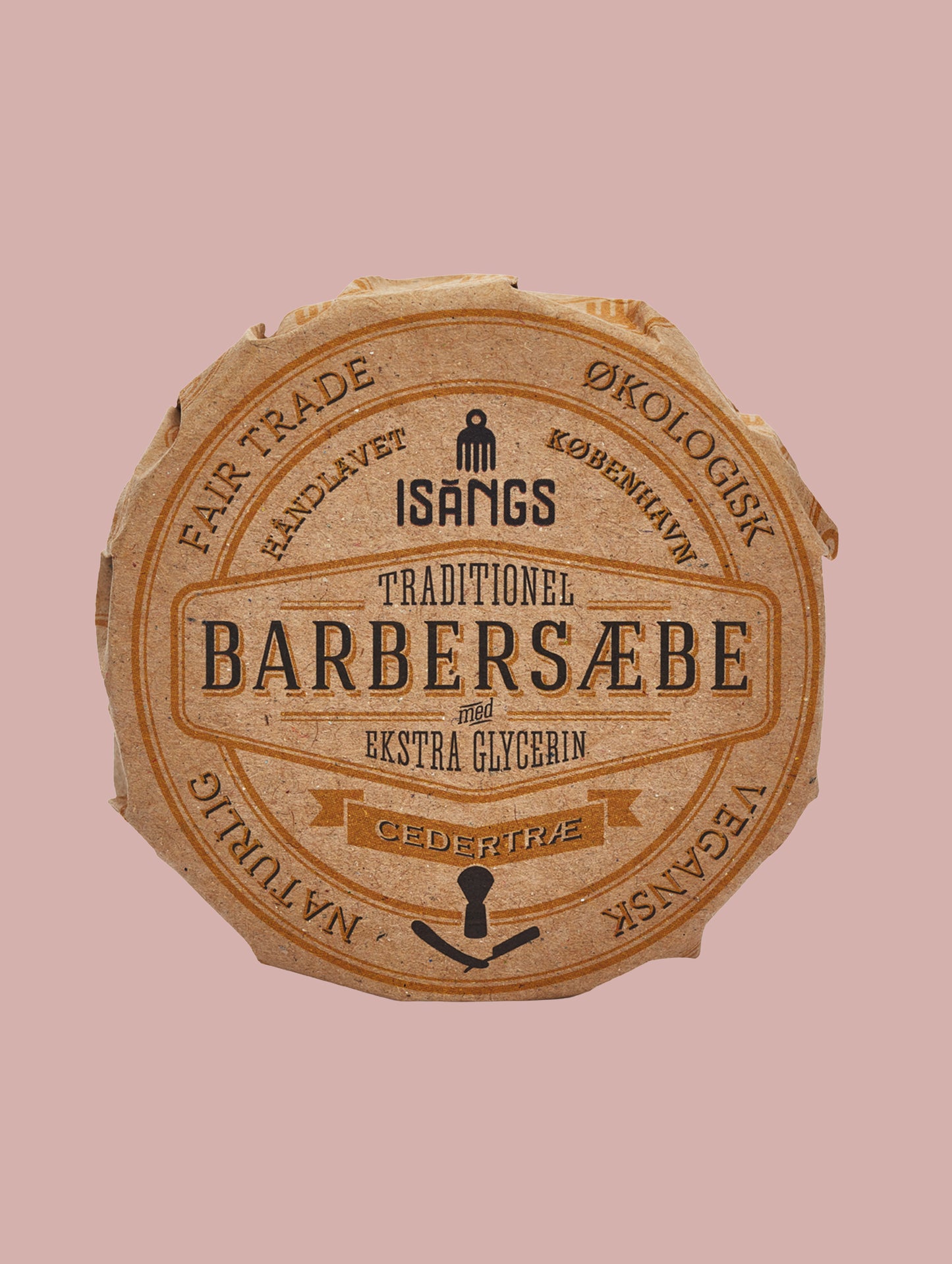 Barbersæbe med ekstra glycerin / cedertræ