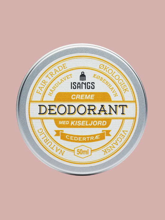 Creme deodorant med kiseljord / cedertræ