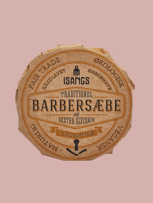 Barbersæbe med ekstra glycerin / cedertræ